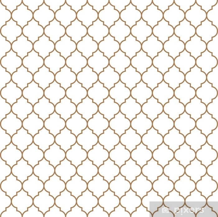 700x697 Flat Outline Moroccan Seamless Pattern Vector Wall Mural Pixers