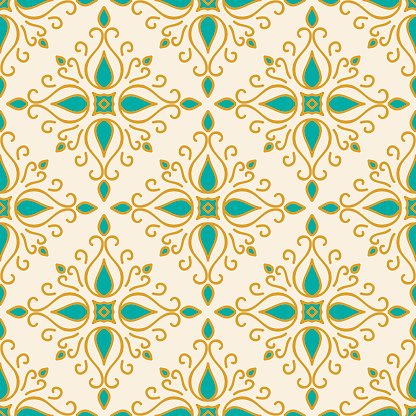 416x416 Colorful Moroccan Tiles Vector Illustration Premium Clipart