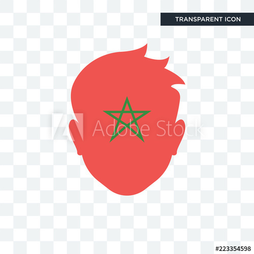 500x500 Morocco Vector Icon Isolated On Transparent Background, Morocco