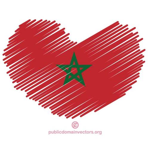 500x500 I Love Morocco Vector Graphics