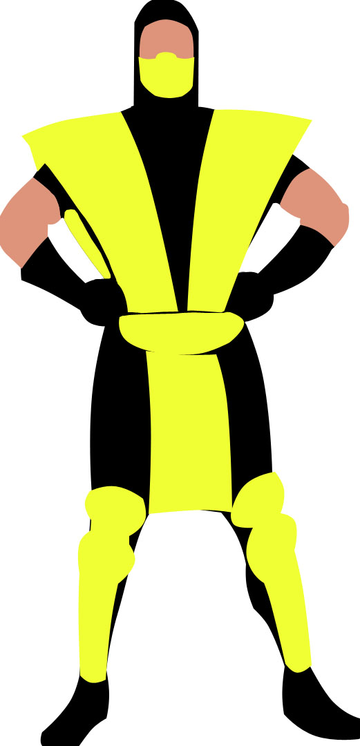 521x1080 Scorpion Mortal Kombat Vector