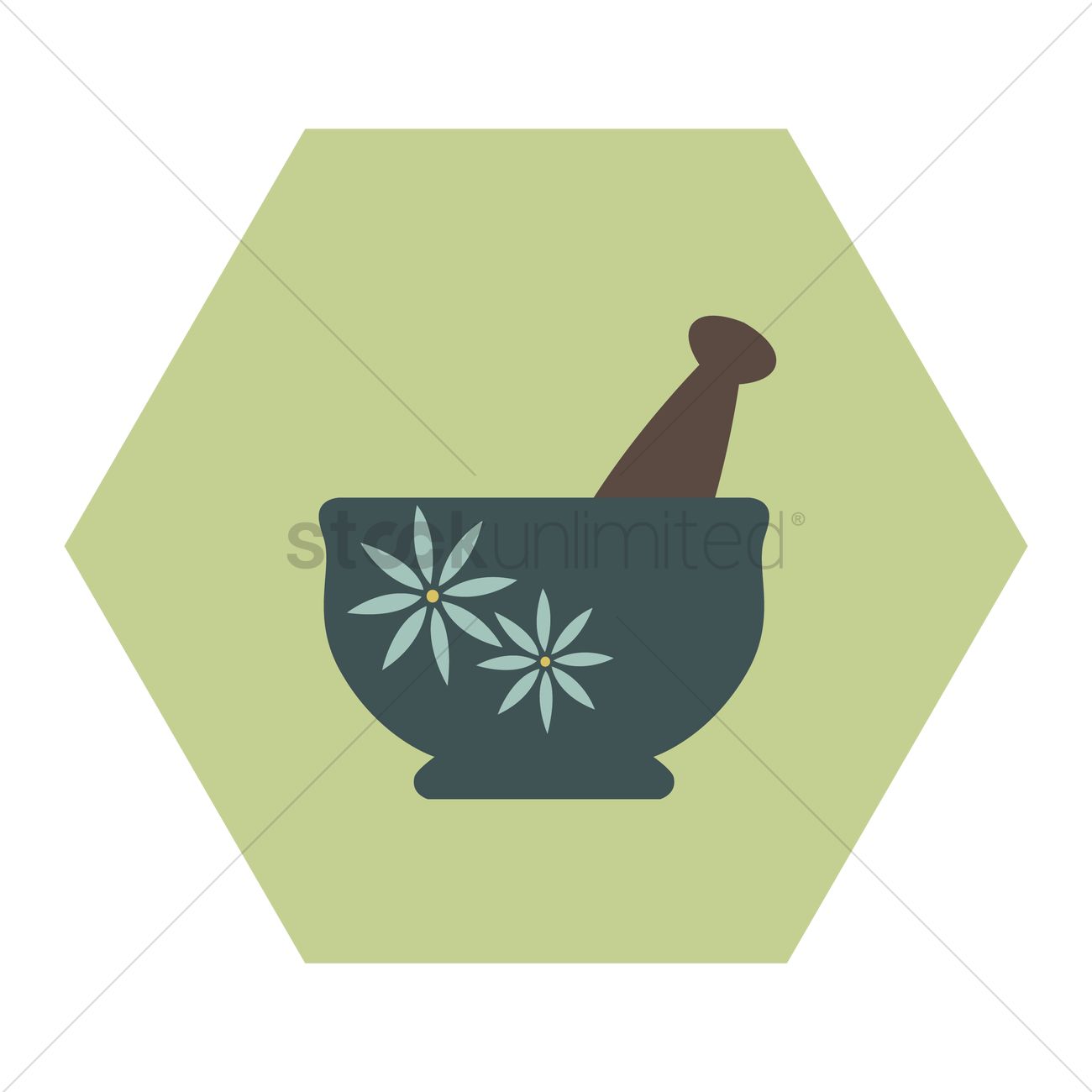 1300x1300 Free Mortar And Pestle Vector Image