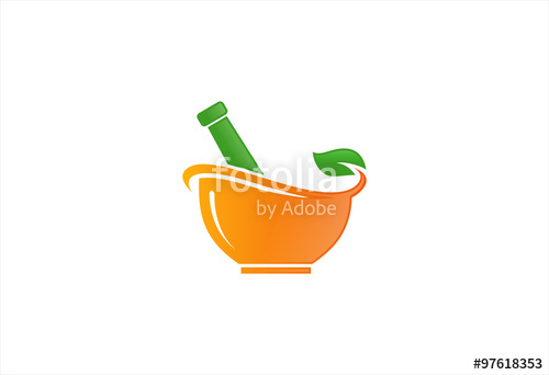 500x342 Mortar And Pestle Vector Design Represents Herbal Medicine