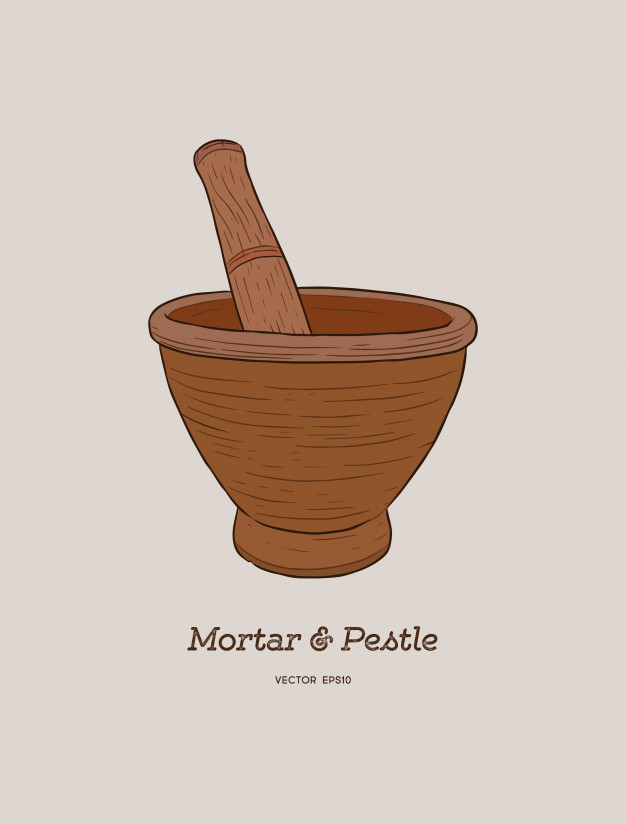 626x823 Mortar And Pestle Vector Premium Download