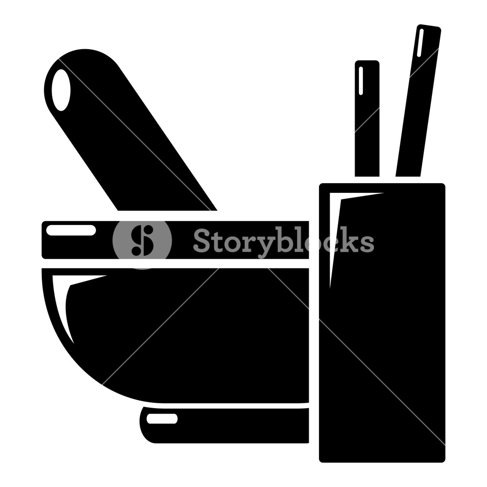 1000x1000 Mortar Pestle Icon Simple Illustration Of Mortar Pestle Vector
