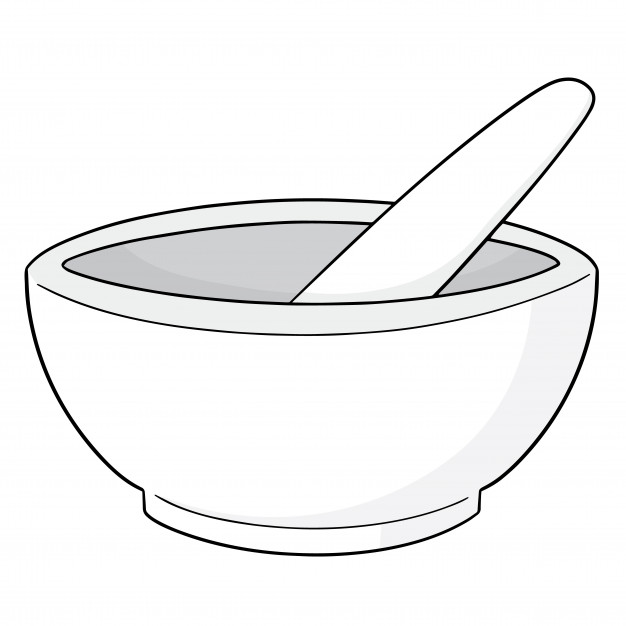 626x626 Set Of Mortar And Pestle Vector Premium Download