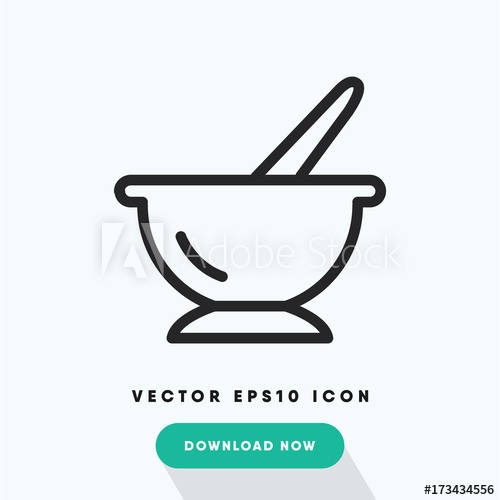 500x500 Mortar Vector Icon