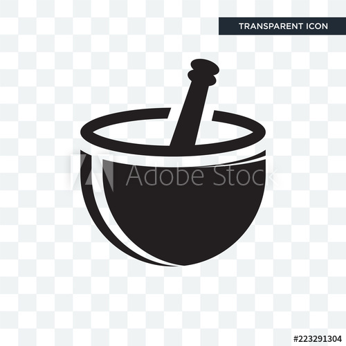 500x500 Mortar Vector Icon Isolated On Transparent Background, Mortar Logo