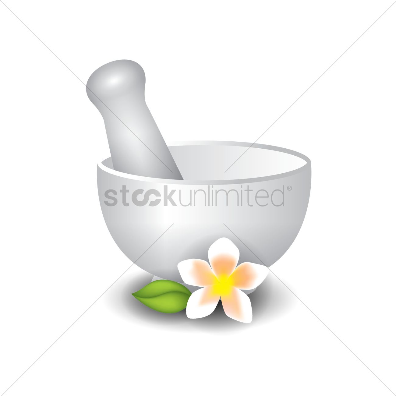 1300x1300 Pestle And Mortar Vector Image