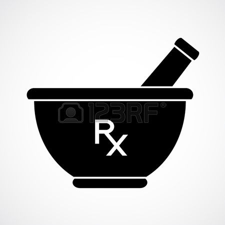 450x450 Stock Vector Pharmacy Related Mortar, Pestle, Pharmacy