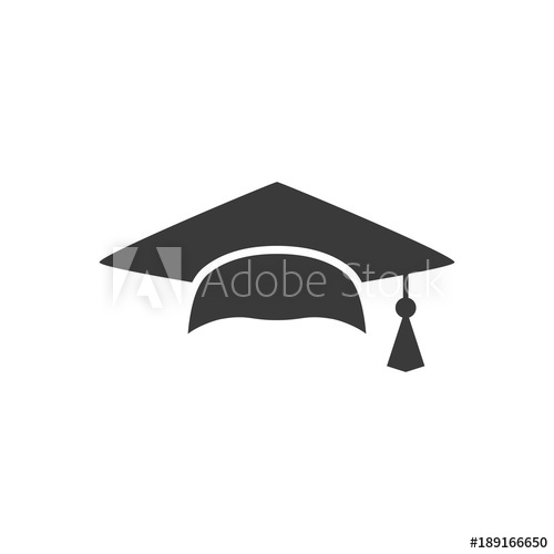 500x500 Mortar Board Or Graduation Cap Educator Graduation Icon