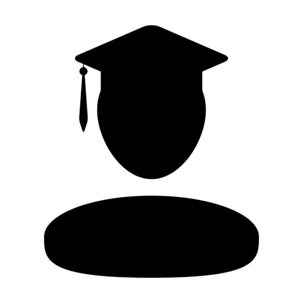 600x600 Student Icon Vector Graduation With Mortar Board For School