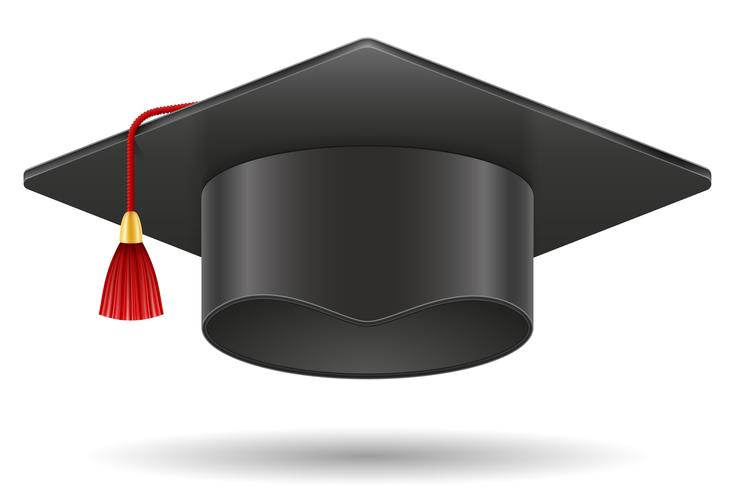 735x490 Academic Graduation Mortarboard Square Cap Vector Illustration