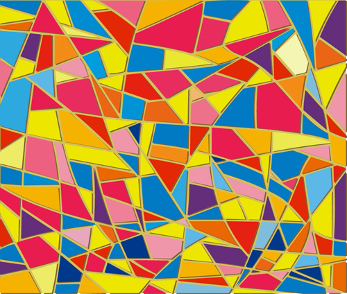 Colorful Glass Mosaic Vector Background Set Free Vector 500x424 Colorful Glass Mosaic Vector Background Set Free Vector