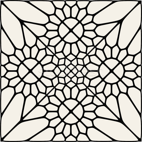 Vector Black And White Mandala Lace Ornament Mosaic Vector 600x600 Vector Black And White Mandala Lace Ornament Mosaic Vector