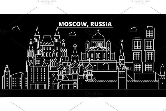 580x387 Moscow City Silhouette Skyline Russia