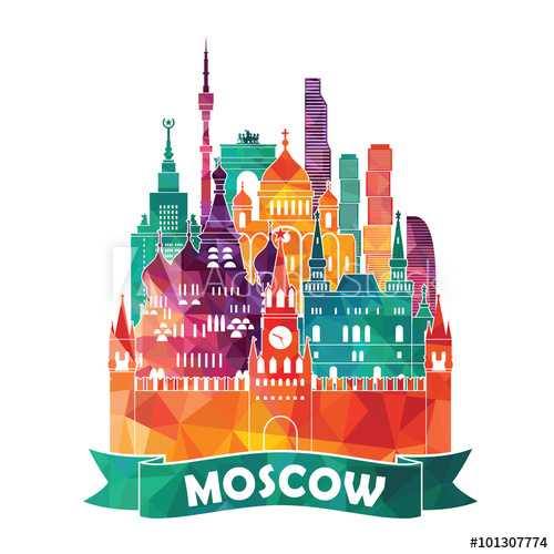 500x500 Moscow Vector Illustration