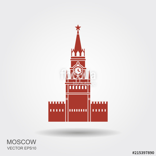 500x500 Moscow Kremln In Flat Style Stock Image And Royalty Free