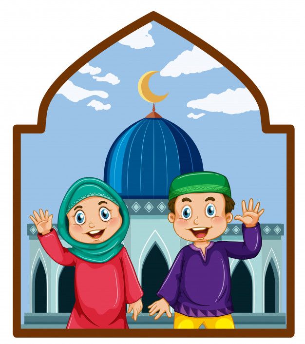 Mosque Cartoon Vector
