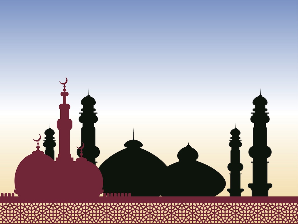 1024x772 Mosque Vector Vector Art Graphics