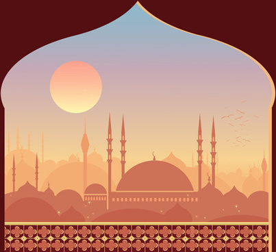 403x368 Mosque Free Vector Download