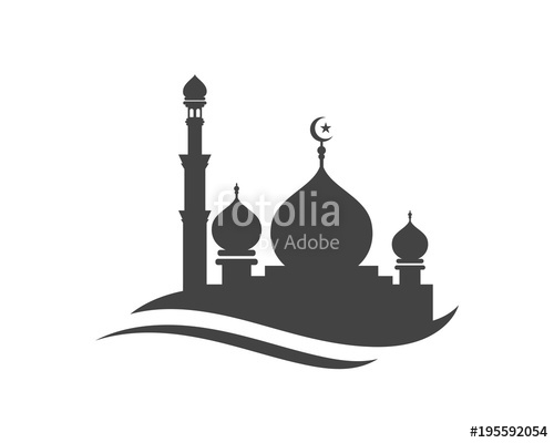 500x400 Mosque Icon Vector Illustration Stock Image And Royalty Free