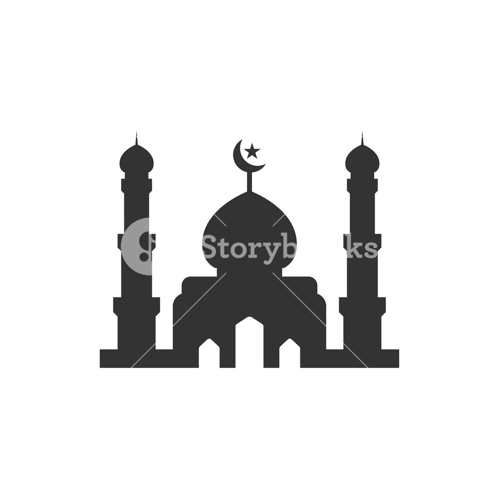 Mosque Silhouette Vector at Vectorified.com | Collection of Mosque ...