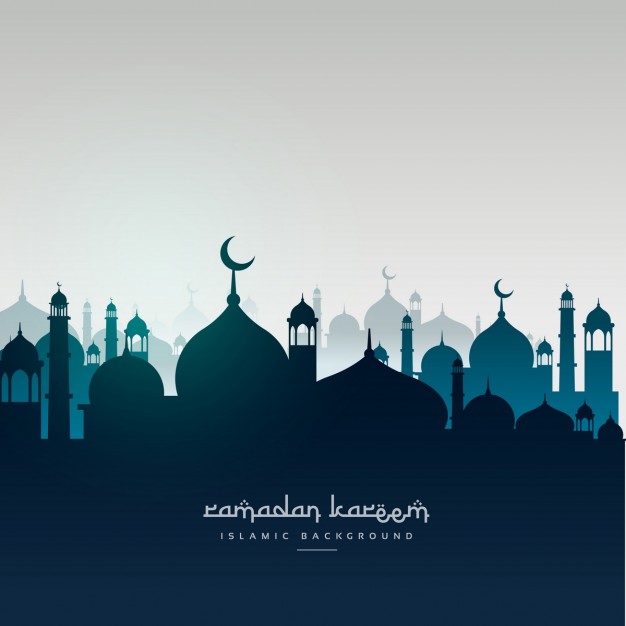 626x626 Mosques Silhouettes Vector Free Download