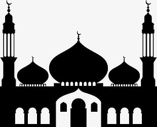 310x250 Silhouette Of The Islamic Mosque Free Graphics Uihere