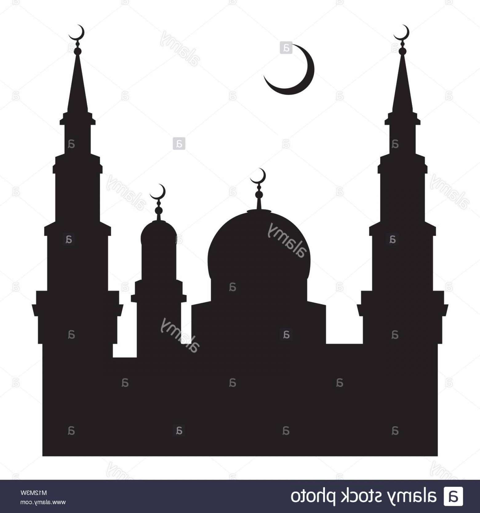 1560x1668 Stock Photo Vector Illustration Of A Silhouette Of A Mosque