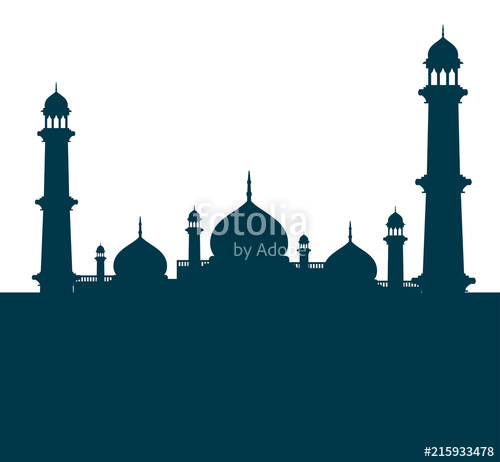 Mosque Silhouette Vector at Vectorified.com | Collection of Mosque ...