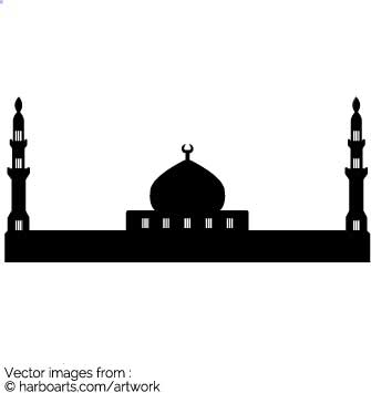 335x355 Download Mosque Silhouette