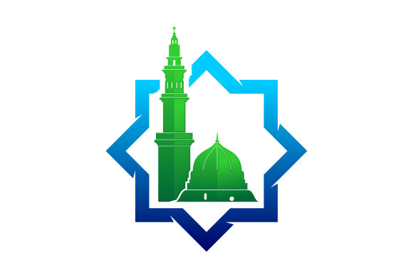 580x386 Medina Mosque Vector Logo Graphic