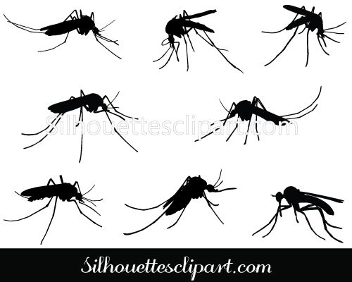500x400 Mosquito Vector Graphics Halloween Vector Graphics, Silhouette
