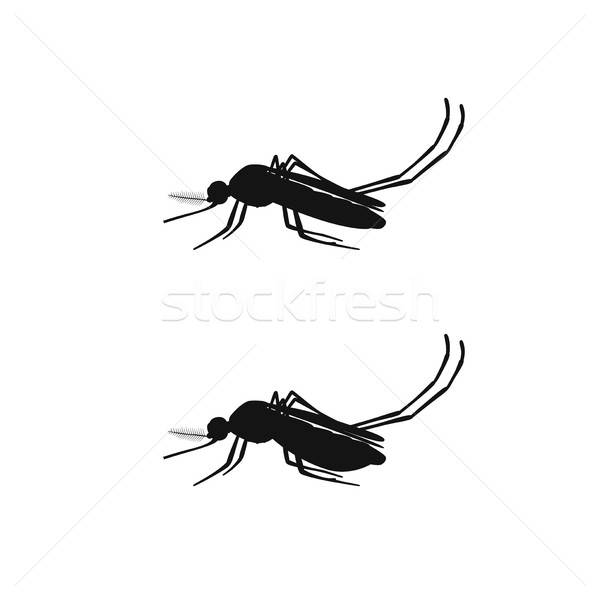 600x600 Mosquito Black Silhouettes Vector Illustration Ilya Bolotov