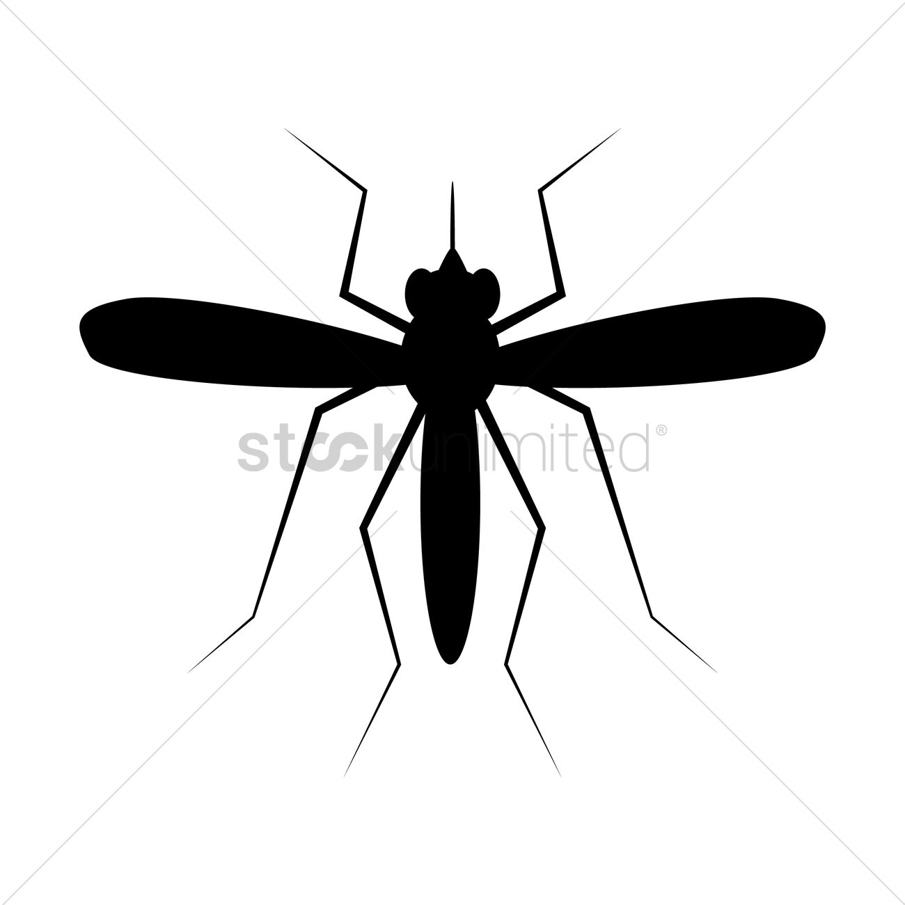 1300x1300 Mosquito Silhouette Vector Image