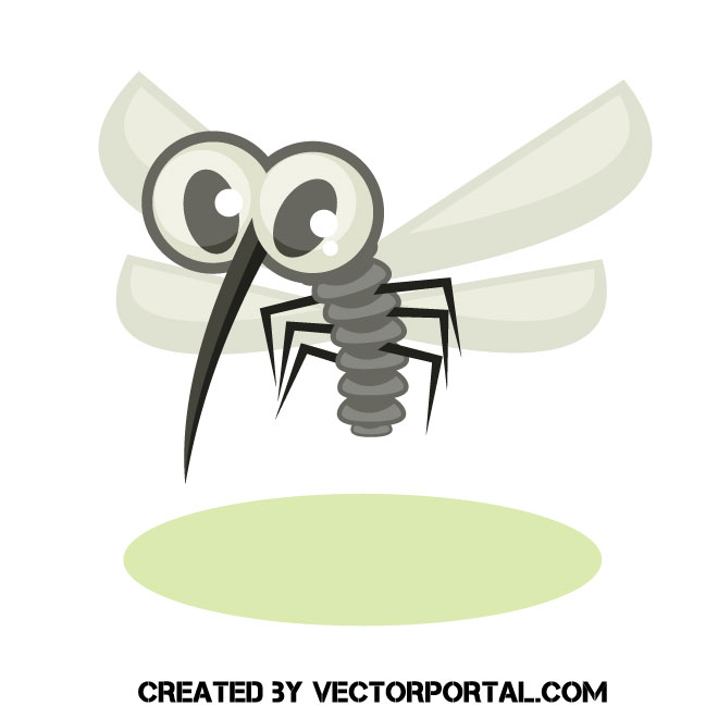 660x660 Mosquito Cartoon Vector Graphic