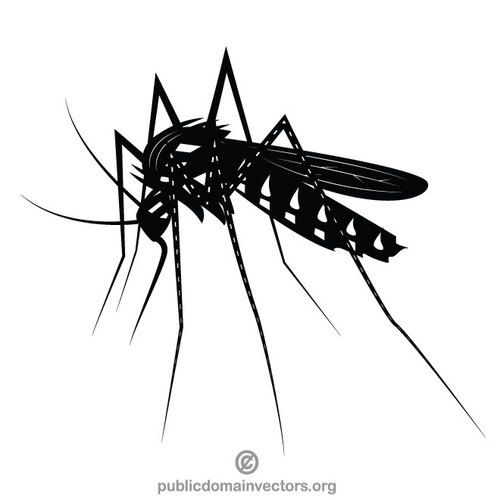 500x500 Mosquito Clip Art Black And White Gggg In Clip Art, Black