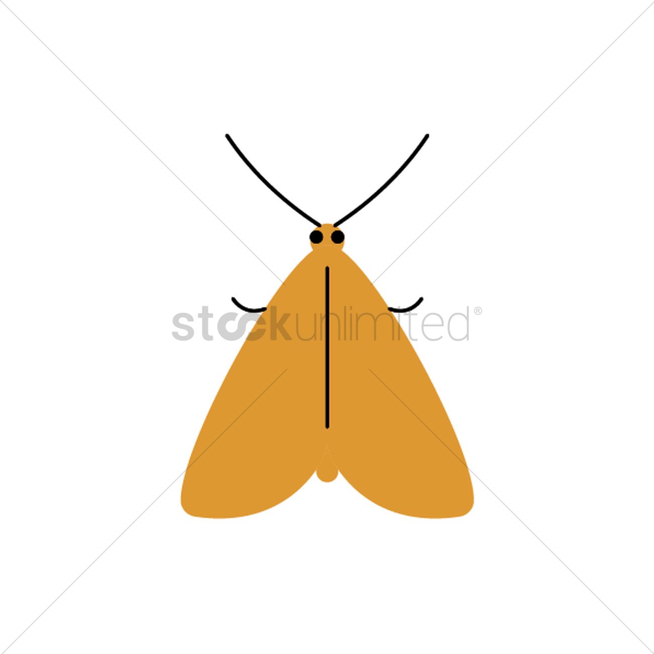 1300x1300 Moth Vector Image