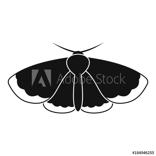 500x500 Moth Icon Simple Illustration Of Moth Vector Icon For Web