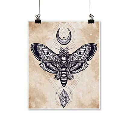 425x425 Panels Painting On Canvas Death's Head Hawk Moth