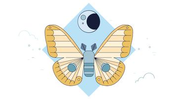 356x200 Moth Free Vector Art