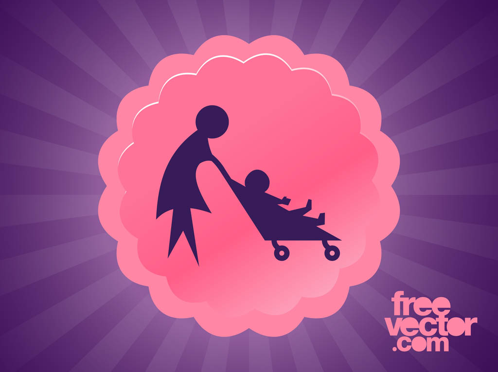 1024x765 Mother With Child Vector Art Graphics