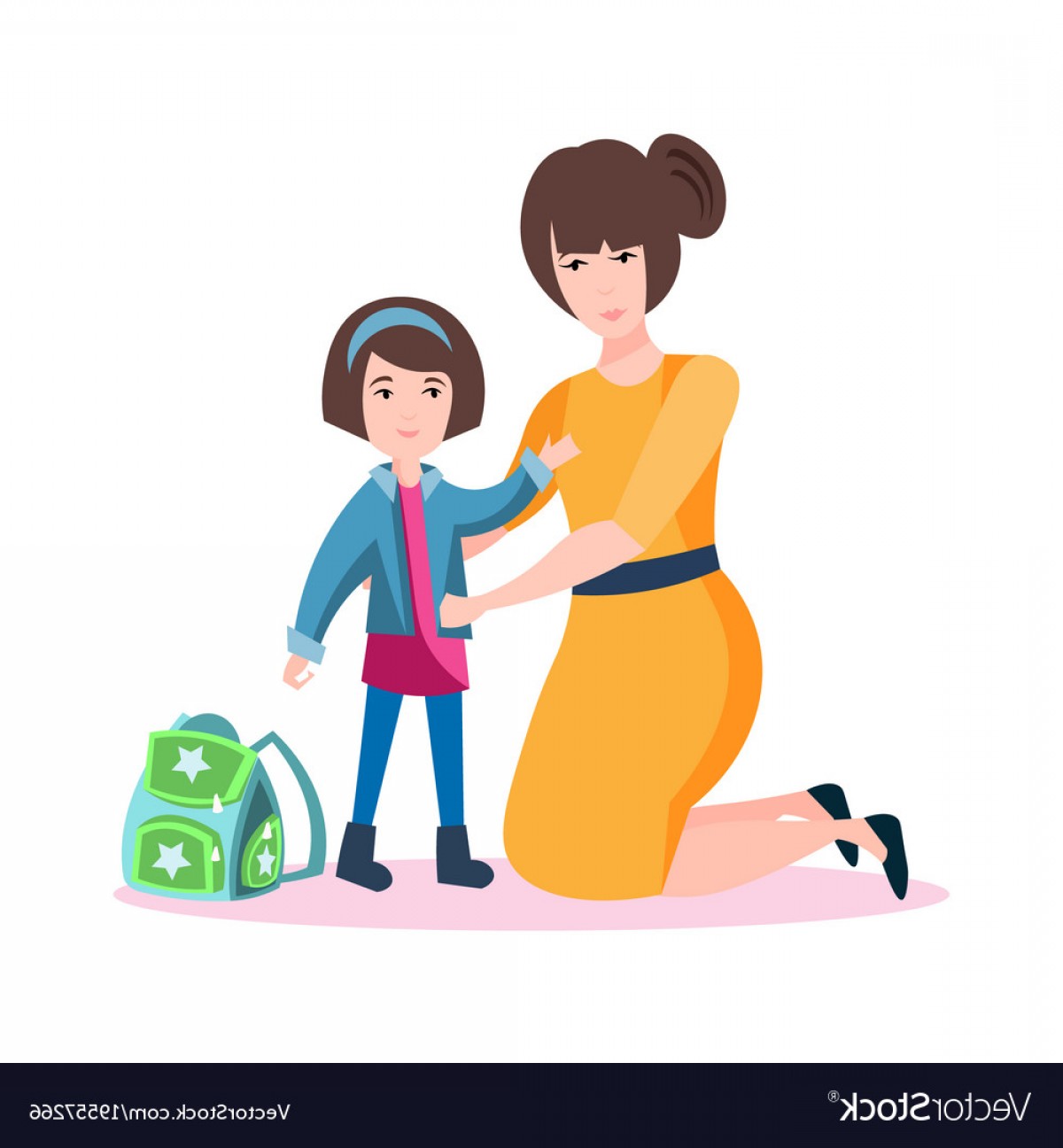 Mother And Daughter Vector at Vectorified.com | Collection of Mother ...