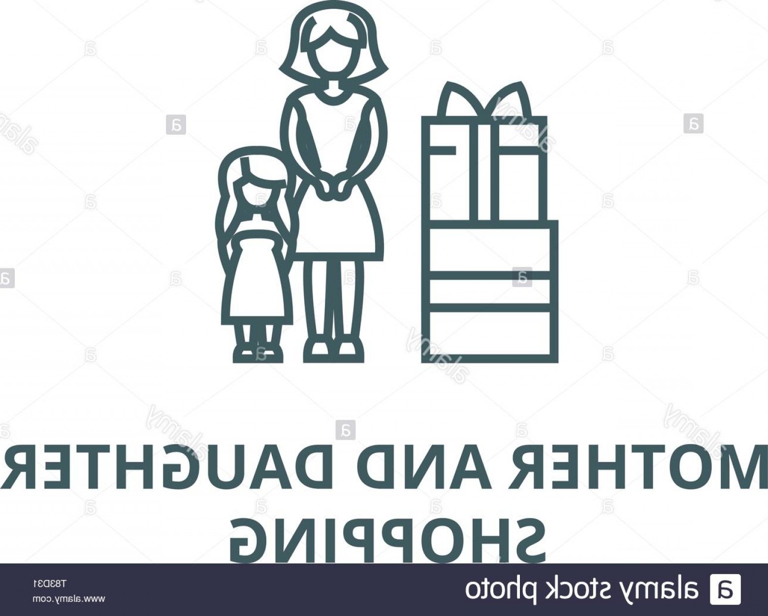 1560x1251 Mother Gift To Daughter Vector Line Icon Linear Concept Outline