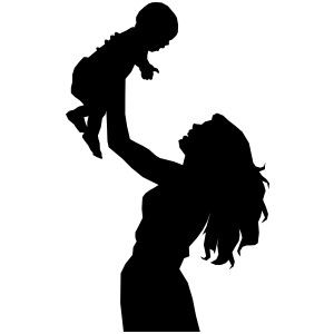 Silhouette Female Detective Clip Art Mother Holding Baby 300x300 Silhouette Female Detective Clip Art Mother Holding Baby