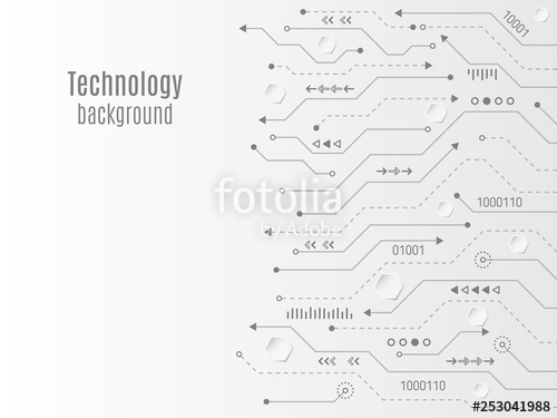 500x375 Computer Motherboard Vector Background With Circuit Board