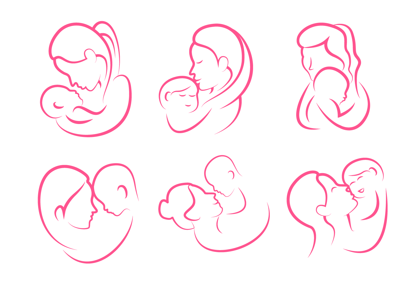 1400x980 Motherhood Free Vector Art