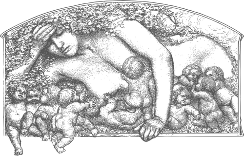 500x320 Motherhood Vector Image