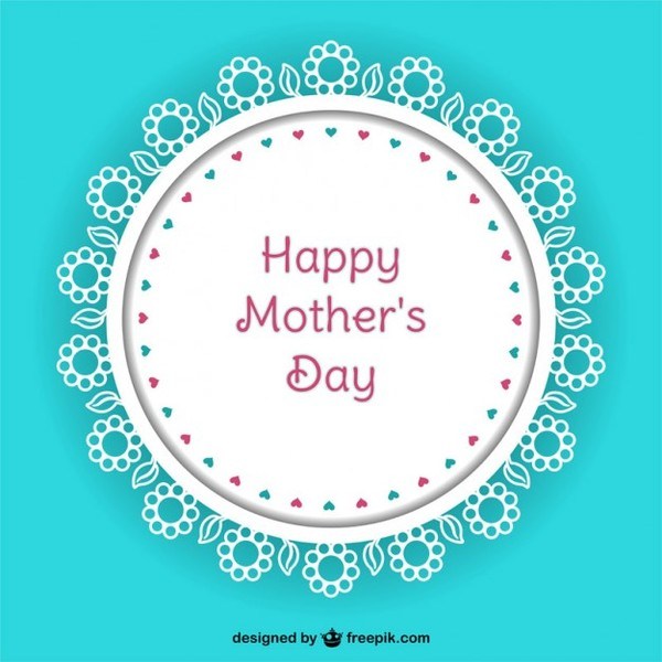 600x600 Mother's Day Background Free Vector
